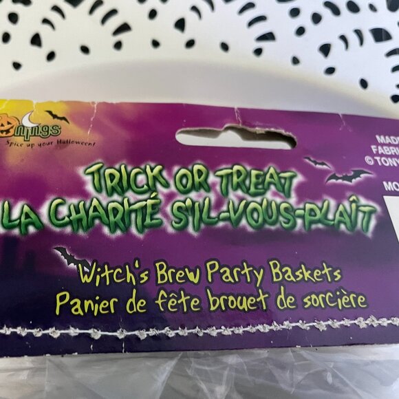 6 Vintage Halloween Blow Mold Candy Mini Container Witch's Brew Cauldron 90's - Picture 8 of 8